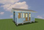 Садовый домик с террасой 4x5 - Проекты Садовые домики 