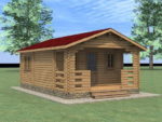 Дачный домик с верандой 4х7 - Дачные домики Проекты 