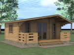 Дачный домик с верандой 6x6 - Дачные домики Проекты 