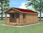 Дачный домик с верандой 4х7 - Дачные домики Проекты 
