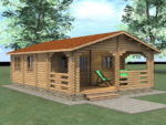Дачный домик с двумя спальнями - Дачные домики Проекты 