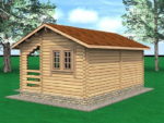 Дачный домик 6x4 с верандой - Дачные домики Проекты 