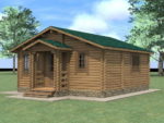 Дачный домик с верандой 6x7 - Дачные домики Проекты 