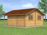 Домик для дачи 6x7 с двумя спальнями - Дачные домики Проекты 